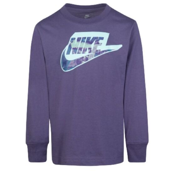 Nike Other - Nike Little Boys Futura Printed T-shirt size 7 Long Sleeve T-shirt Canyon Purple